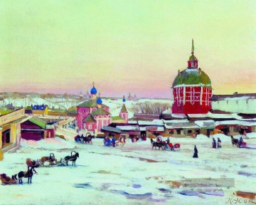 Konstantin Fyodorovich Yuon Werke - zagorsk Marktplatz 1943 Konstantin Yuon